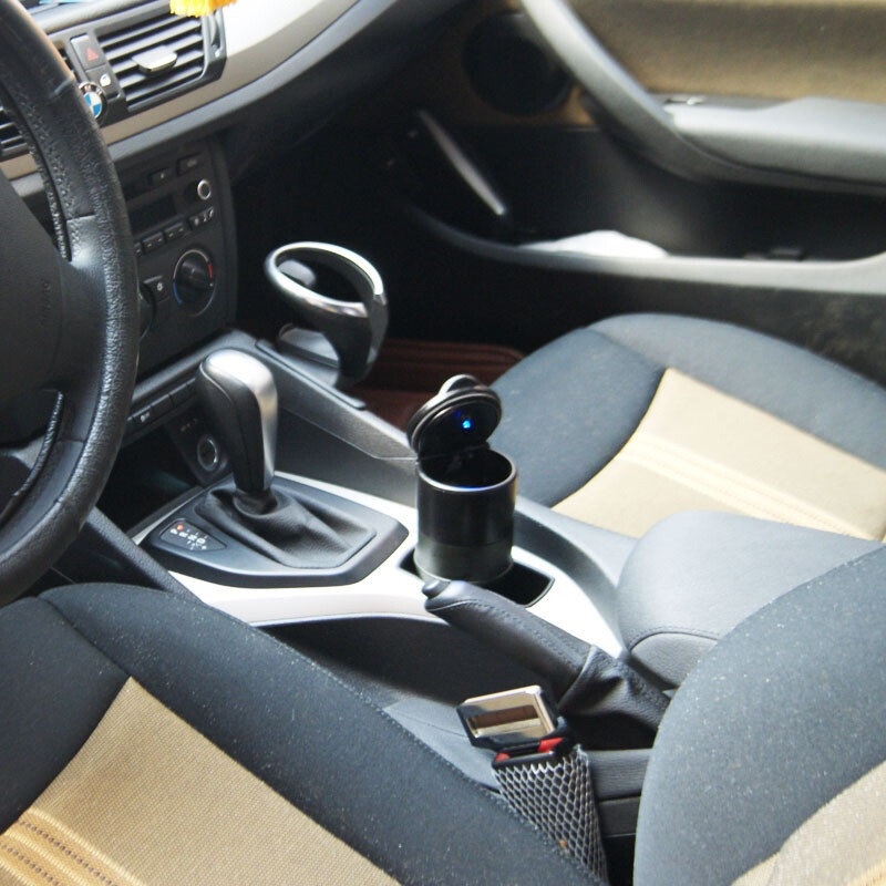 御凱車載煙灰缸車內放煙缸汽車用品改裝專配件 帶燈款 眾泰T600銳界比亞迪S7奧迪Q3Q5中華V3創酷
